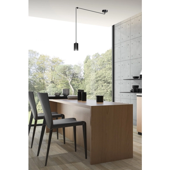 Lampa wisząca TRAKER 1 BL/BLACK 524/1 EMIBIG Lighting