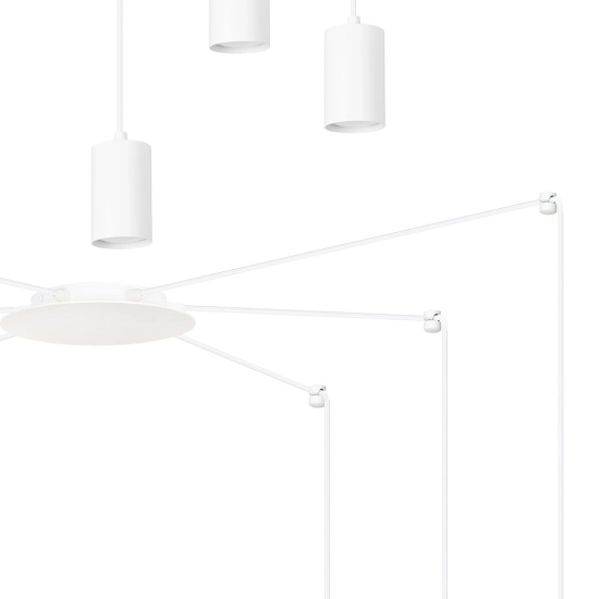 Lampa wisząca TRAKER 6 WH/WHITE 525/6 EMIBIG Lighting