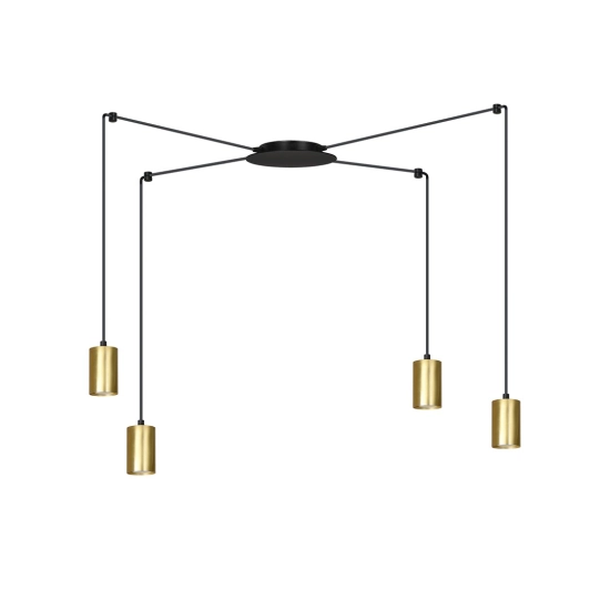 Lampa wisząca TRAKER 4 BL/GOLD 526/4 EMIBIG Lighting - zdjęcie produktu