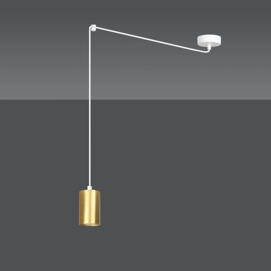 Lampa wisząca TRAKER 1 WH/GOLD 527/1 EMIBIG Lighting