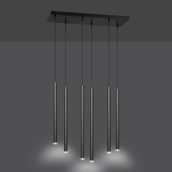 Lampa wisząca SELTER 6 BLACK 552/6 EMIBIG Lighting