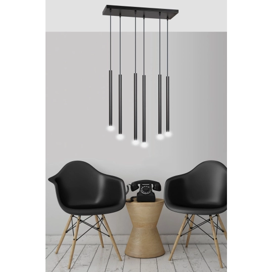 Lampa wisząca SELTER 6 BLACK 552/6 EMIBIG Lighting