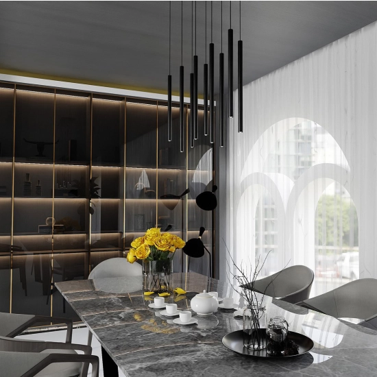 Lampa wisząca SELTER 9 BLACK 552/9 EMIBIG Lighting