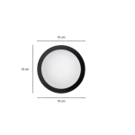 Kinkiet MINERVA K1 BLACK 612/K1 EMIBIG Lighting
