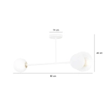 Lampa sufitowa MINERVA 2 WHITE 613/2 EMIBIG Lighting