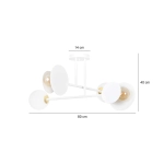 Lampa sufitowa MINERVA 4 WHITE 613/4 EMIBIG Lighting