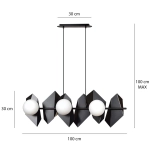 Lampa wisząca DRIFTON 6 BLACK 636/6 EMIBIG Lighting
