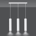 Lampa wisząca KIBO 3 WH/CHROME 641/3 EMIBIG Lighting