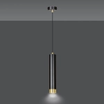 Lampa wisząca KIBO 1 BL/GOLD 644/1 EMIBIG Lighting