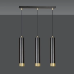 Lampa wisząca KIBO 3 BL/GOLD 644/3 EMIBIG Lighting