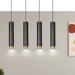 Lampa wisząca KIBO 4 BL/GOLD 644/4 EMIBIG Lighting