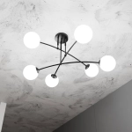 Lampa sufitowa PREGOS 6 BLACK 670/6 EMIBIG Lighting