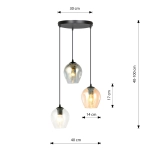 Lampa wisząca ISTAR 3 BL PREMIUM MIX 682/3PREM EMIBIG Lighting