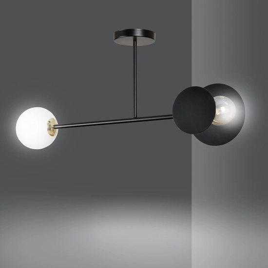 Lampa sufitowa MINERVA 2 BLACK 612/2 EMIBIG Lighting - zdjęcie produktu