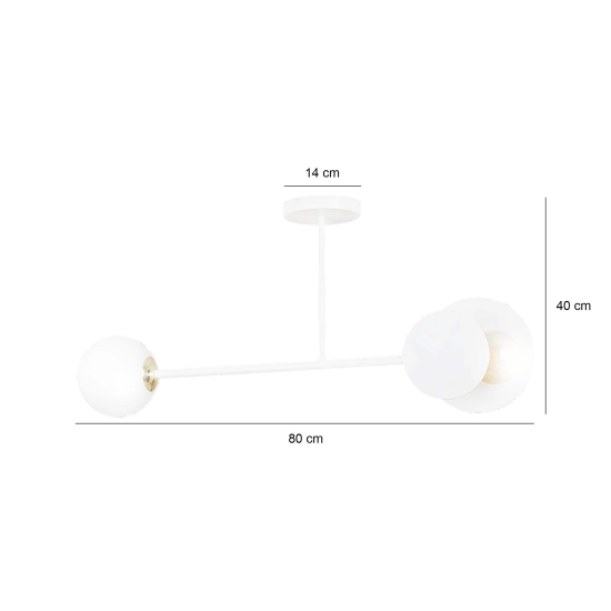 Lampa sufitowa MINERVA 2 WHITE 613/2 EMIBIG Lighting