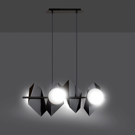 Lampa wisząca DRIFTON 4 BLACK 636/4 EMIBIG Lighting