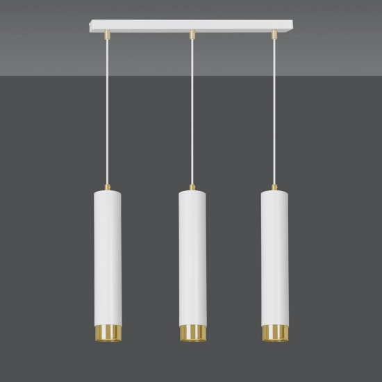 Lampa wisząca KIBO 3 WH/GOLD 642/3 EMIBIG Lighting
