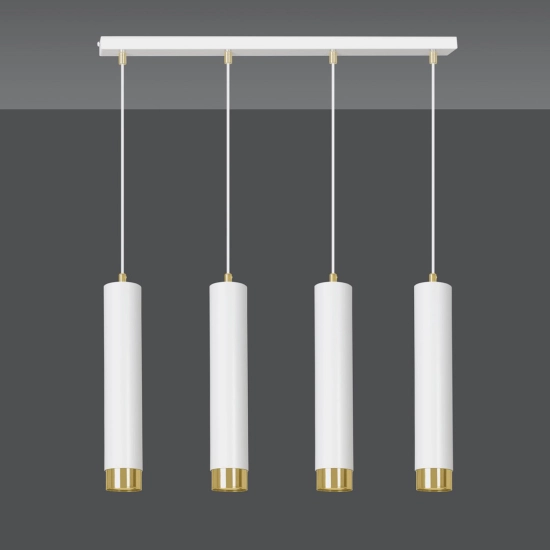 Lampa wisząca KIBO 4 WH/GOLD 642/4 EMIBIG Lighting