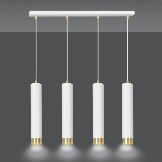 Lampa wisząca KIBO 4 WH/GOLD 642/4 EMIBIG Lighting