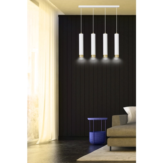 Lampa wisząca KIBO 4 WH/GOLD 642/4 EMIBIG Lighting