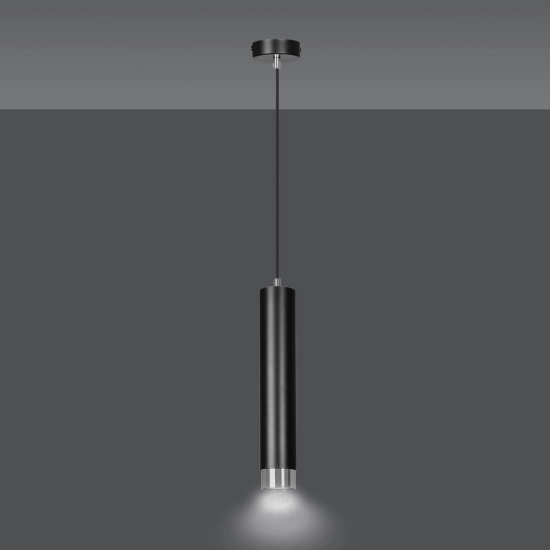 Lampa wisząca KIBO 1 BL/CHROME 643/1 EMIBIG Lighting