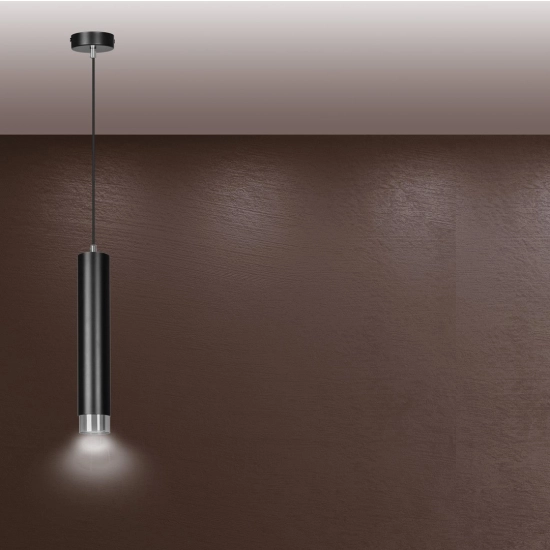 Lampa wisząca KIBO 1 BL/CHROME 643/1 EMIBIG Lighting
