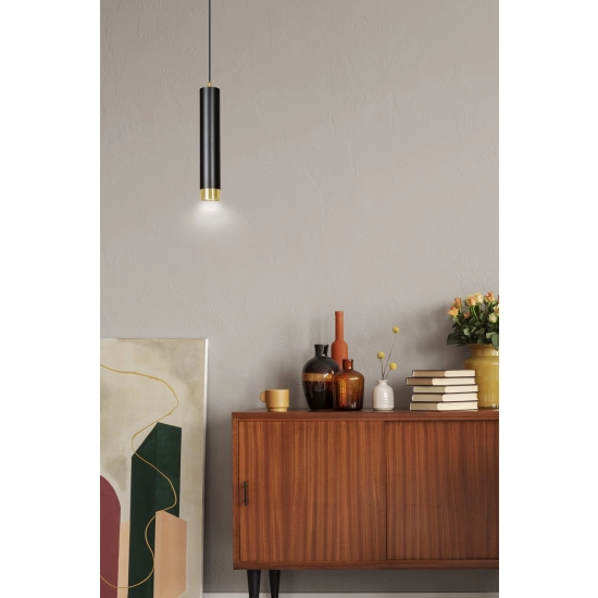 Lampa wisząca KIBO 1 BL/GOLD 644/1 EMIBIG Lighting