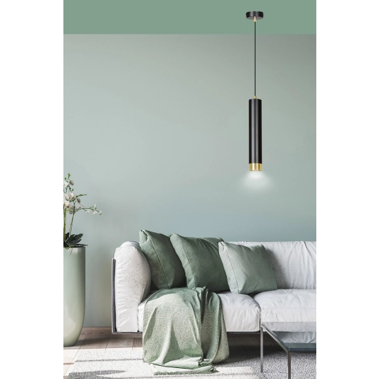 Lampa wisząca KIBO 1 BL/GOLD 644/1 EMIBIG Lighting