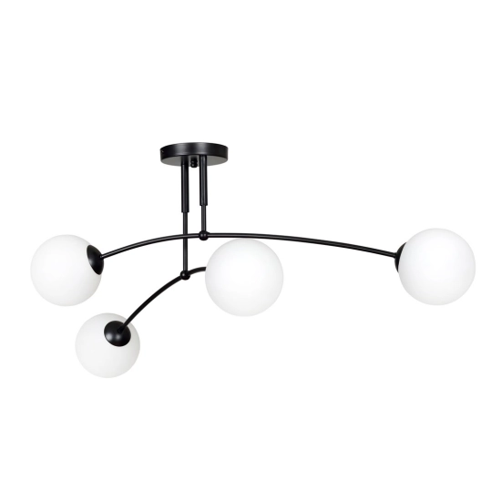 Lampa sufitowa PREGOS 4 BLACK 670/4 EMIBIG Lighting