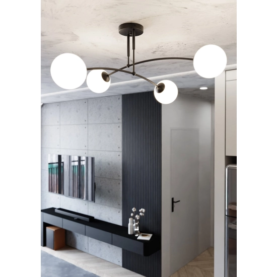 Lampa sufitowa PREGOS 4 BLACK 670/4 EMIBIG Lighting