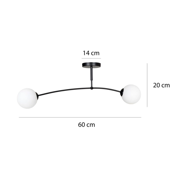 Lampa sufitowa PREGOS 2 WHITE 671/2 EMIBIG Lighting