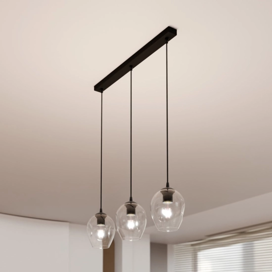 Lampa wisząca ISTAR 3 BL TRANSPARENT 679/3 EMIBIG Lighting