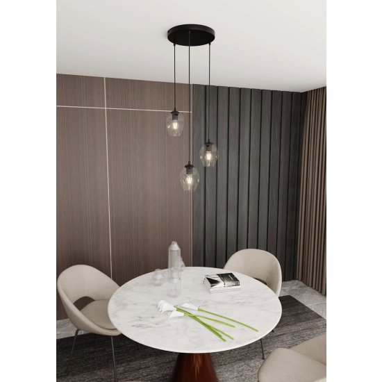Lampa wisząca ISTAR 3 BL PREMIUM TRANSPARENT 679/3PREM EMIBIG Lighting
