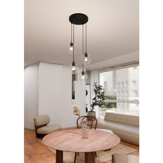 Lampa wisząca ISTAR 4 BL PREMIUM TRANSPARENT 679/4PREM EMIBIG Lighting