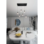 Lampa wisząca COSMO 6 BL TRANSPARENT 711/6 EMIBIG Lighting