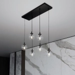 Lampa wisząca COSMO 6 BL TRANSPARENT 711/6 EMIBIG Lighting