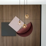 Lampa wisząca COSMO 3 BL PREMIUM MIODOWY 713/3PREM EMIBIG Lighting