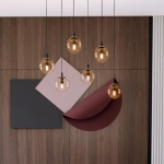Lampa wisząca COSMO 6 BL MIODOWY 713/6 EMIBIG Lighting