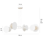 Lampa wisząca IDEA 4 WHITE 793/4 EMIBIG Lighting