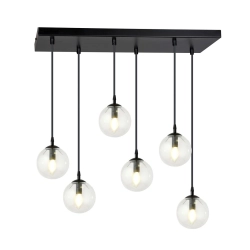 Lampa wisząca COSMO 6 BL TRANSPARENT 711/6 EMIBIG Lighting - zdjęcie produktu
