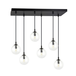 Lampa wisząca COSMO 6 BL TRANSPARENT 711/6 EMIBIG Lighting - zdjęcie produktu