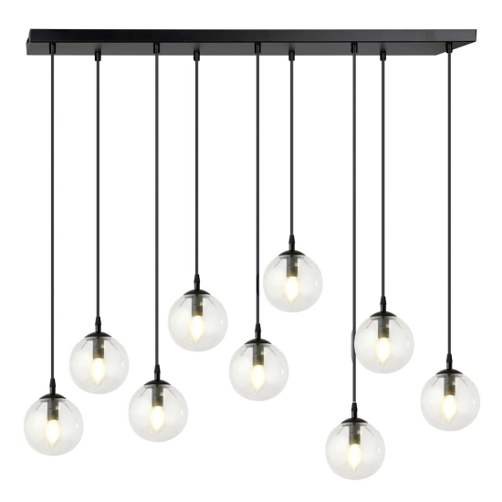 Lampa wisząca COSMO 9 BL TRANSPARENT 711/9 EMIBIG Lighting - zdjęcie produktu