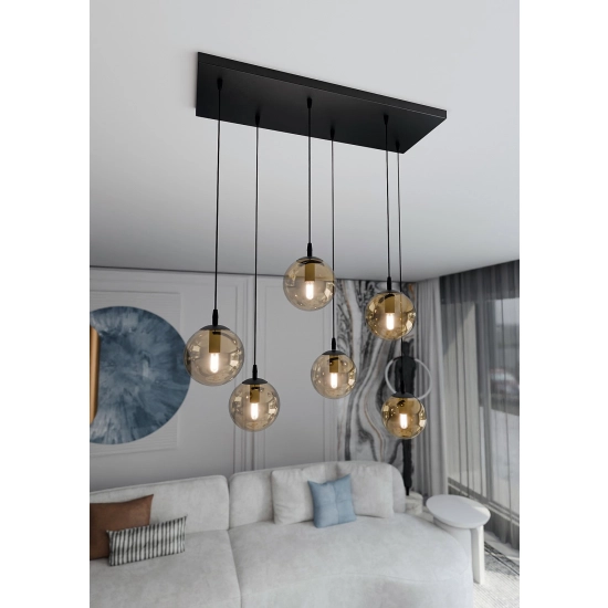 Lampa wisząca COSMO 6 BL MIODOWY 713/6 EMIBIG Lighting