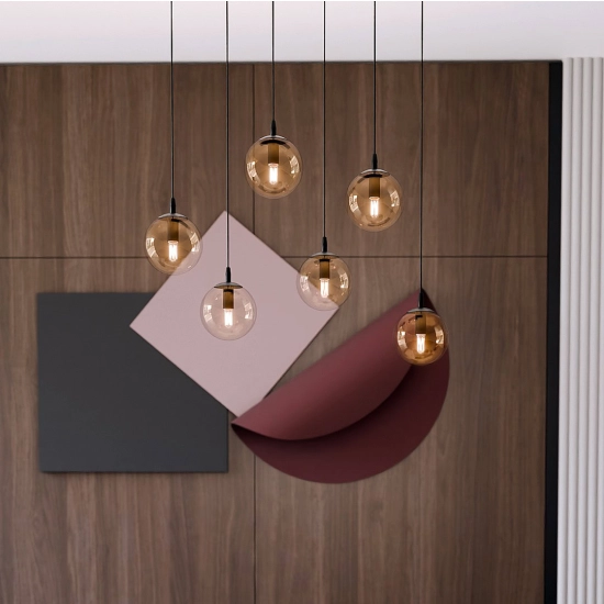 Lampa wisząca COSMO 6 BL MIODOWY 713/6 EMIBIG Lighting
