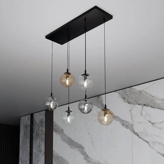 Lampa wisząca COSMO 6 BL MIX1 714/6M1 EMIBIG Lighting