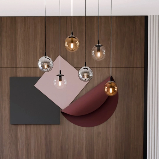 Lampa wisząca COSMO 6 BL MIX1 714/6M1 EMIBIG Lighting