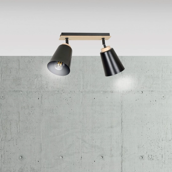 Lampa sufitowa ATLAS 2 BLACK 725/2 EMIBIG Lighting