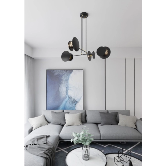 Lampa wisząca IDEA 4 BLACK 792/4 EMIBIG Lighting