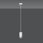 Lampa wisząca FUMIKO 1 WH/CHROME 814/1 EMIBIG Lighting