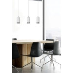 Lampa wisząca FUMIKO 3 WH/CHROME 814/3 EMIBIG Lighting